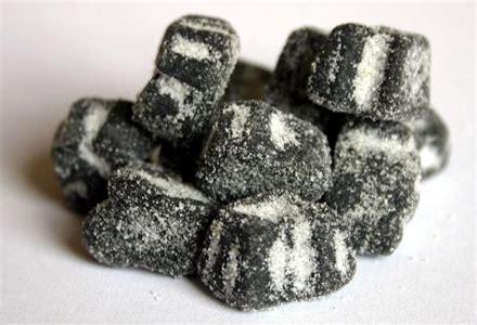 Salty liquorice.   (This is pretty self-explanatory. )