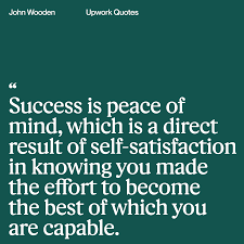 How do you define success?