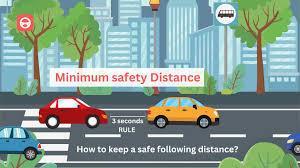 What is an ideal following distance in congested city traffic?