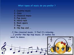 What type of music do you prefer?