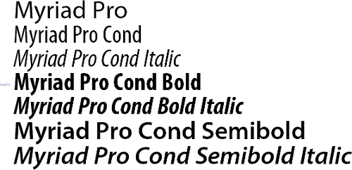 What is the term for a font family variation that is sloped or italicized?