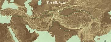 Which religion spread along the Silk Road from India to China?