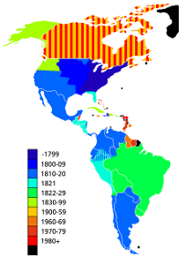 Which country was the first to gain independence through decolonization?