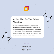 How do you plan the future together?