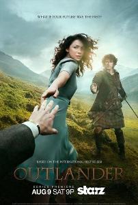 Which TV show is based on the book series by Diana Gabaldon?