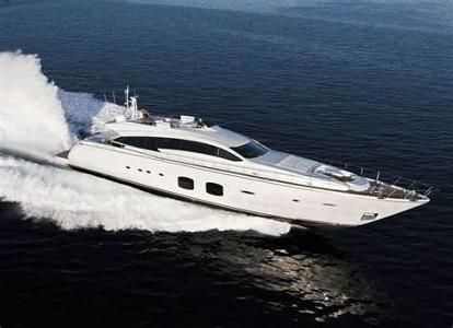 Which luxury brand is known for manufacturing high-end yachts?