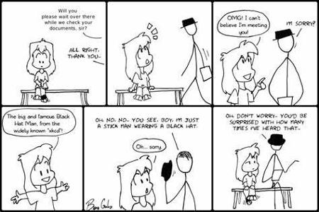 Which webcomic is known for its stick-figure characters and witty, offbeat humor?