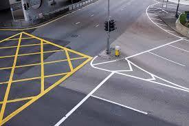 What is the purpose of a yellow box at an intersection?