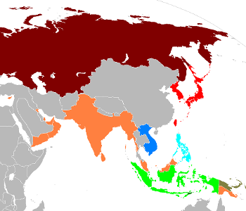 Which Asian country was divided and colonized by European powers in the 19th century?