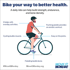 Which of the following is a health benefit of biking?