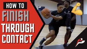 Which drill focuses on improving your ability to finish through contact?