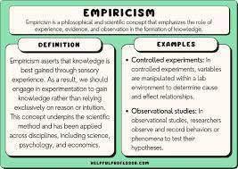 What does 'empiricism' emphasize in the acquisition of knowledge?