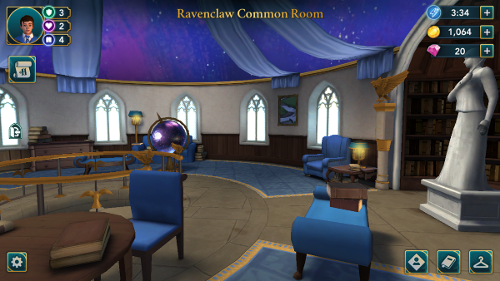 Pick a hogwarts house common room to hang out in.