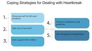 What is a common coping mechanism used during heartbreak?