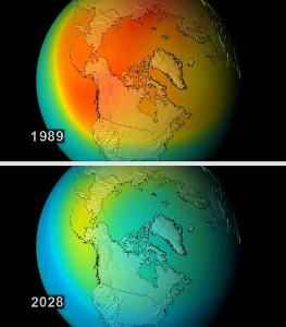 Which continent is most affected by the ozone hole?