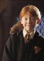 What Colour does Ron try and turn Scabbers?