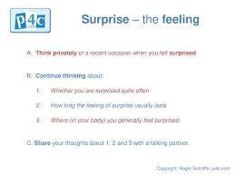 How do you feel about surprises?