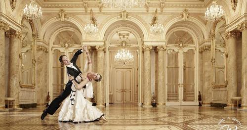 In which year was the Viennese Waltz first danced in ballroom competitions?