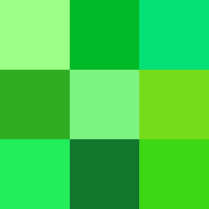 Choose a shade of green: