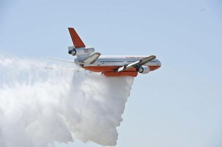 What airplane is commonly used for firefighting and aerial water bombing operations?