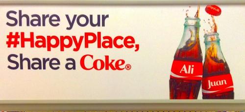 Which soda brand is known for its 'Share a Coke' campaign?