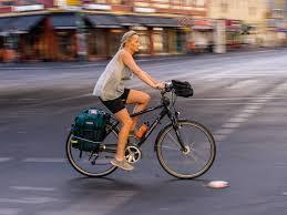 What is used to carry small items while cycling?