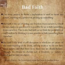 The concept of 'bad faith' in existentialism refers to: