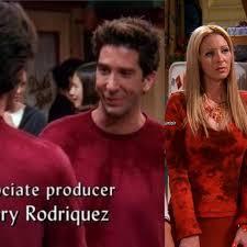 Which character is mistaken for Ross due to wearing his red sweater?