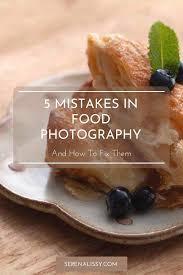 Which of these is a common mistake in food photography?