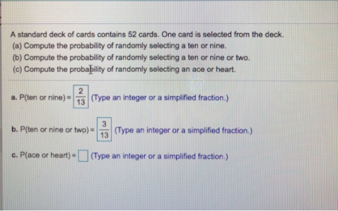 If you pick a card at random from a deck of playing cards, what is the probability it is a face card?