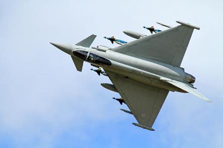 Which country is the manufacturer of the Eurofighter Typhoon?