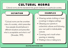 How would you integrate cultural norms?