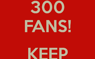 300 followers!