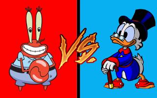 Eugene Harold "Armor Abs" Krabs VS Scrooge McDuck