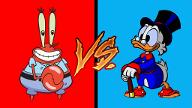 Eugene Harold "Armor Abs" Krabs VS Scrooge McDuck