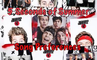 5 Seconds of Summer Song Preferences