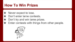 How To Win Prizes