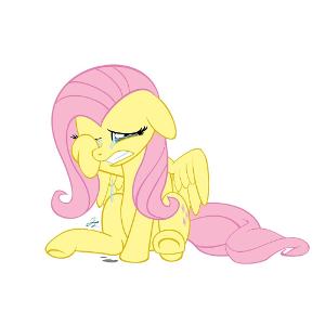 Fluttershy gets injured, Moonlight P.O.V