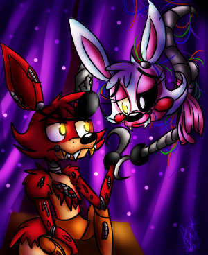 Mangle want Old Foxy live with her