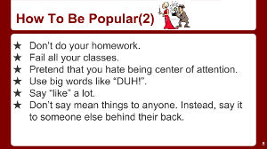 How To Be Popular(2)