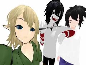 Creepypasta MMD - But First, Let Me Take A Selfie