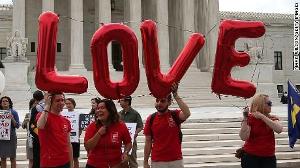 Celebrations at the Supreme Court after marriage ruling