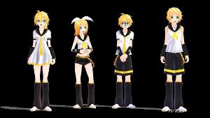 [MMD] Banana song - Kagamine family