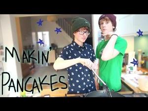 Gingers making pancakes