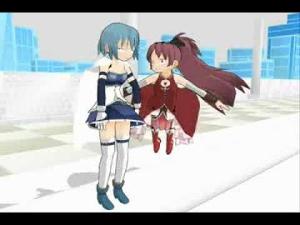 [MMD] Kyoko and Sayaka get a prostate exam