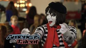 Larry The Mime: Nick Cannon Pulls Prank On Judges - America's Got Talent 2014 (Highlight)