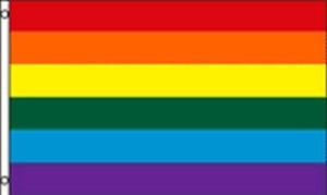 RAINBOW 4X6' FLAG 48"X72" BIG NEW GAY PRIDE HUGE - Foreign