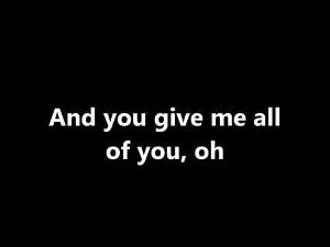 John Legend All Of Me Lyrics