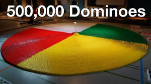 500,000 Dominoes - The Year in Domino - 3 Guinness World Records