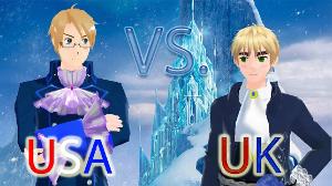 {MMD} Let It Go ~ USA vs. UK!